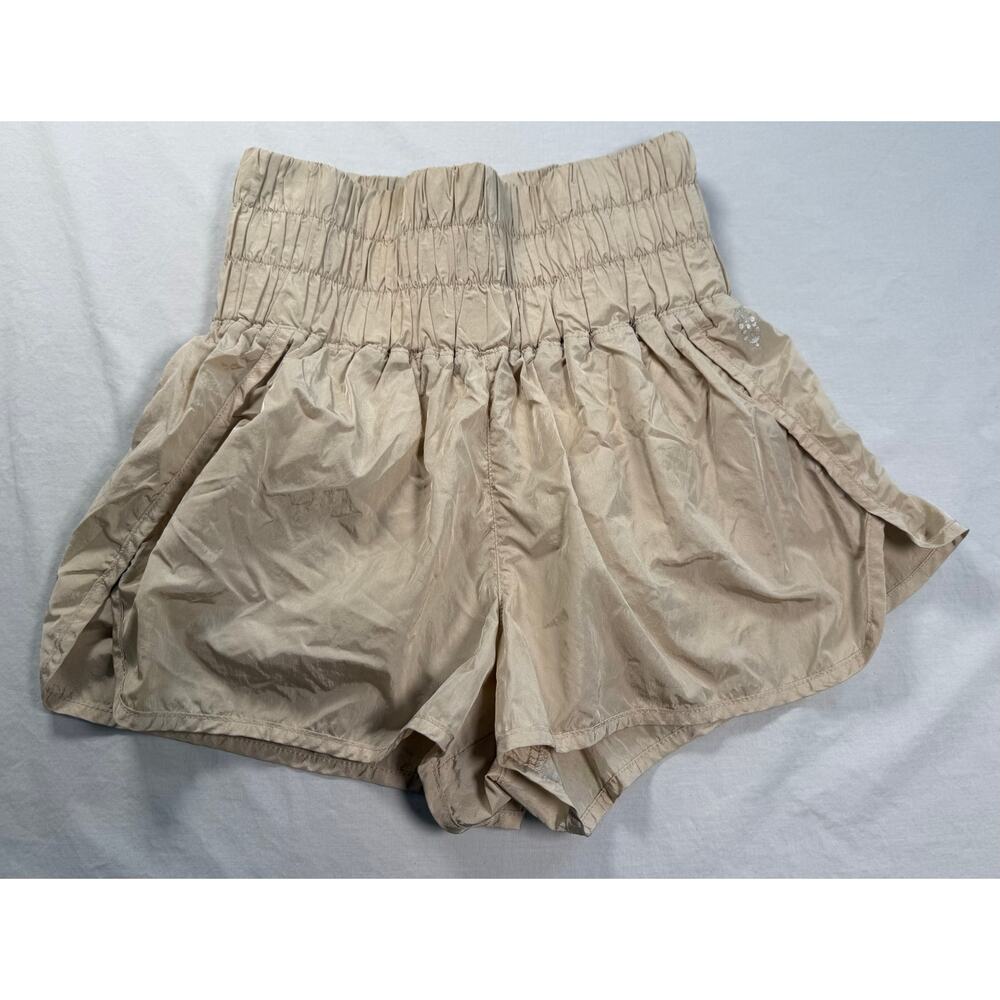 Free People Movement The Way Home Shorts Size LARGE Tan